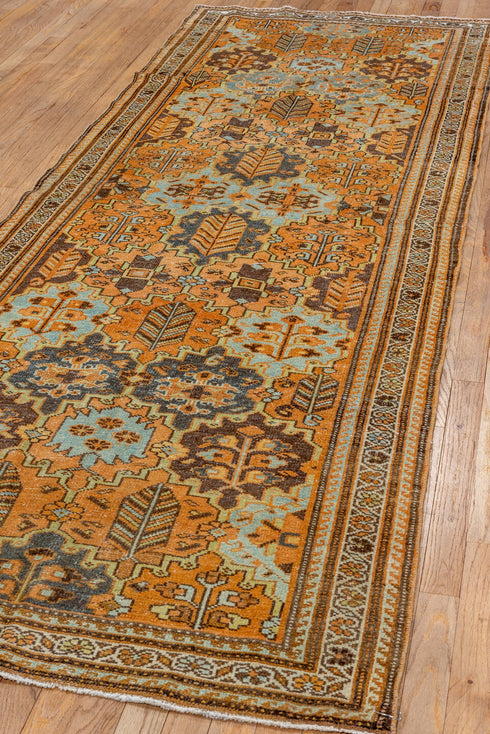 Antique Baktiary Runner Rug (3' x 10')